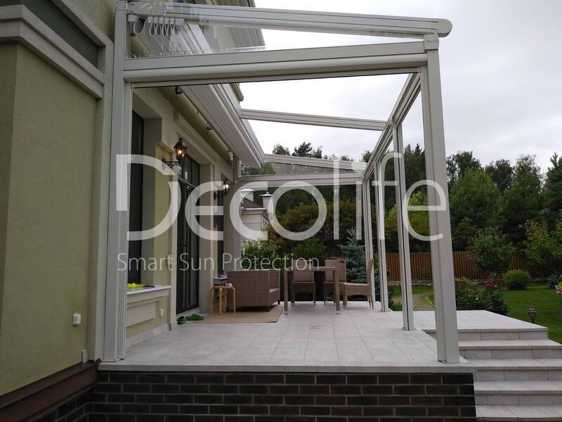 Pergola Decolife Project Light + Vertical system Zip 100 - 