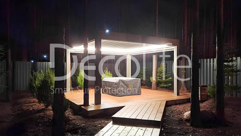 Pergola Bioclimatic Decolife B700 + Zip system 100 - 