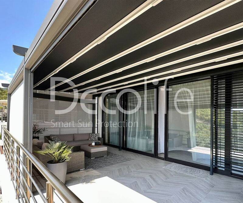 Tent pergola Decolife Project Light + vertical system Zip 100 - 