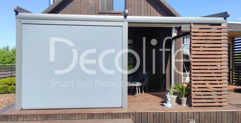 Wall tent pergola Decolife Project Light + Vertical system Zip 100 - 