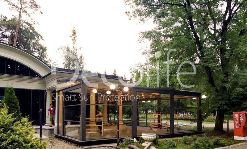 Pergola Decolife Basic&Pro New + Gulillotine glazing W500 - 