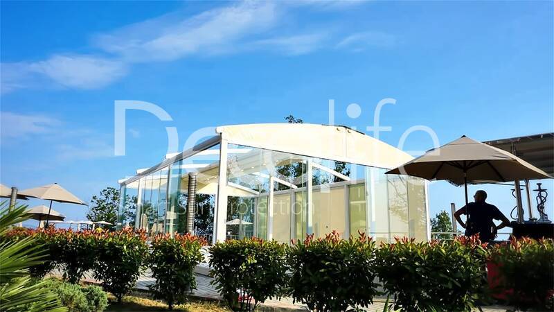 Pergola Decolife Arka Twin + Frameless glazing S100 - 