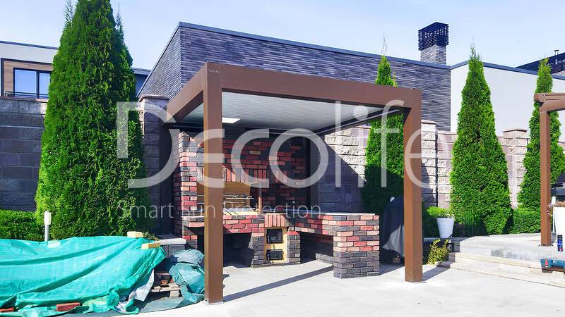 Decolife B600 PIR Pergola + Wall Project Awning Pergola - 