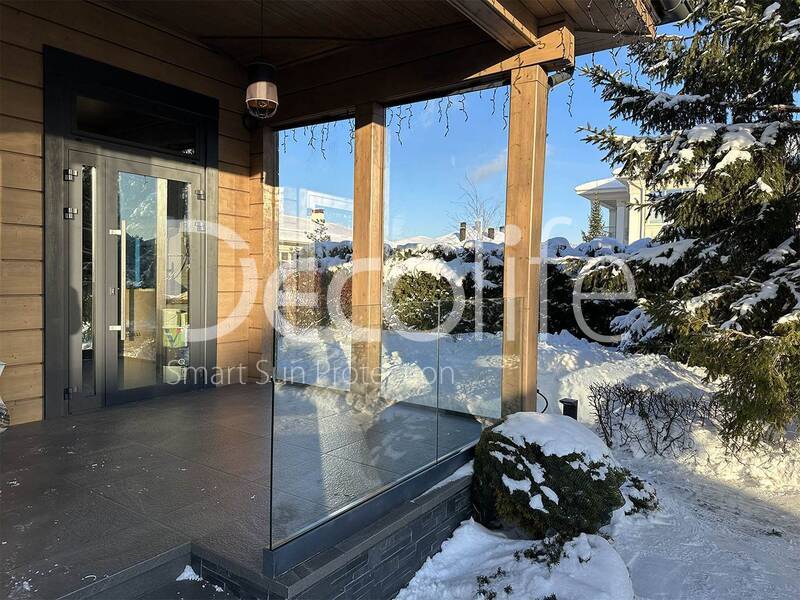 Sliding glazing Decolife S200, implemented by partner Lux Terras - 