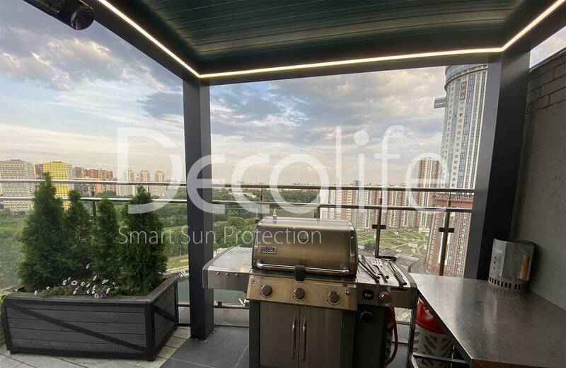 Pergolas Decolife Bioclimatic B700-25С, implemented by partner ''Lux Terras'' - 