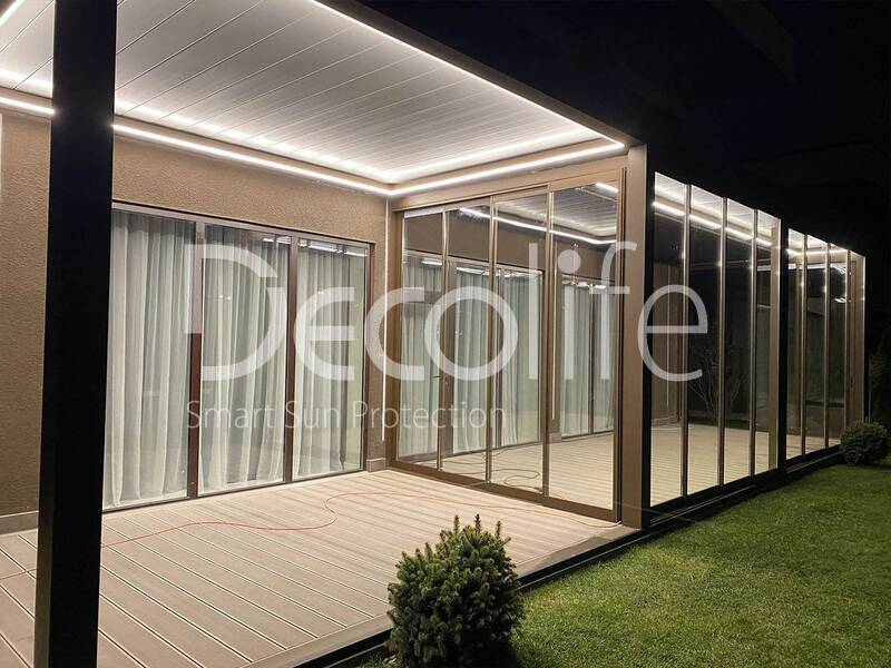 Pergolas Decolife Bioclimatic B500-25P + B600 PIR- implemented by partner ''Lux Terras'' - 