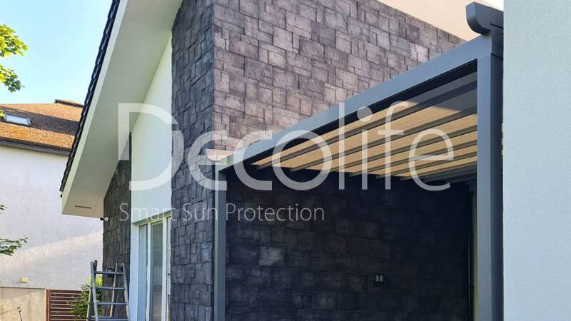 Awning pergola Decolife Project Light, implemented by our partner LLC ''European Sun Protection Systems'' - 