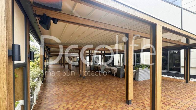 Decolife Solo Basic Wood-Clad Pergola with Zip 100 - 