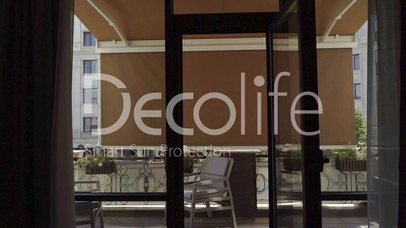 Cassette awning Decolife G700, implemented by partner ''TENT VERTEX'' - 