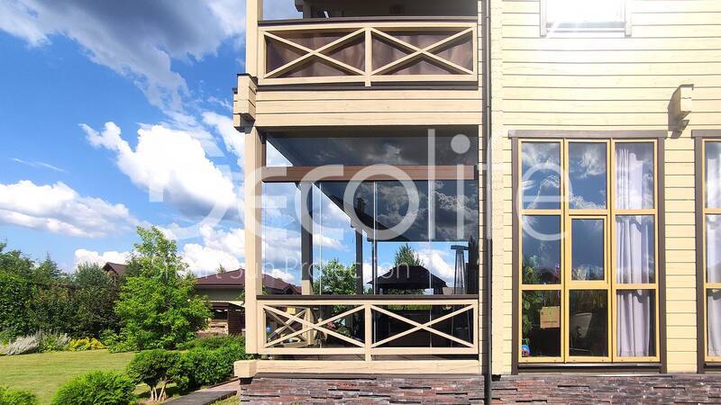 Sliding frameless glazing Decolife S100 - 