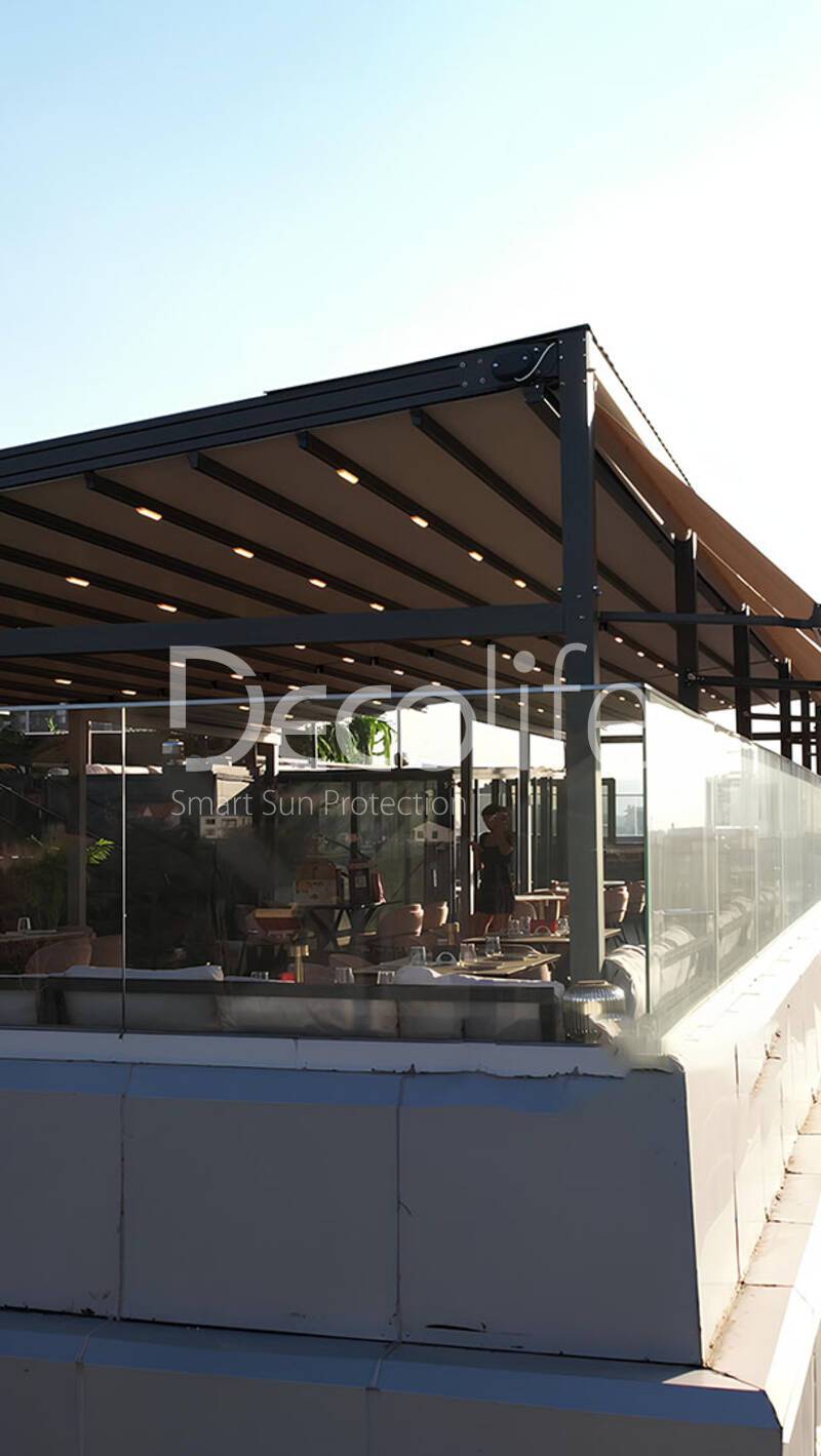 Tent pergola Decolife Basic&Pro New + awnings G400, implemented by partner ''TENT VERTEX'' - 