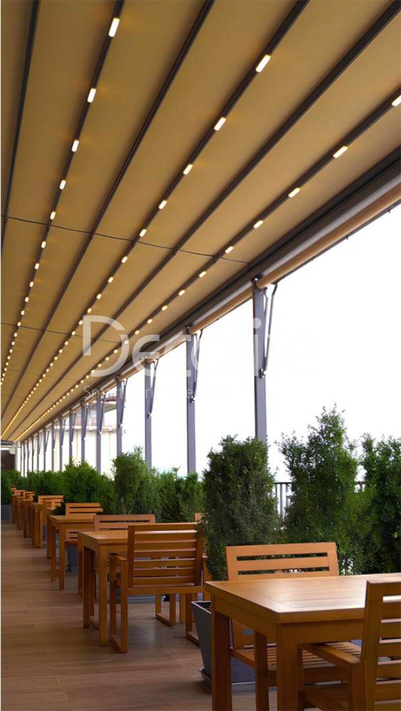 Tent pergola Decolife Basic&Pro New with awnings G400, implemented by partner ''TENT VERTEX'' - 