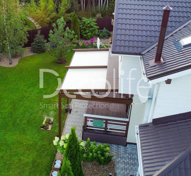 Pergola Decolife Project Light + Vertical system Zip 130 - 
