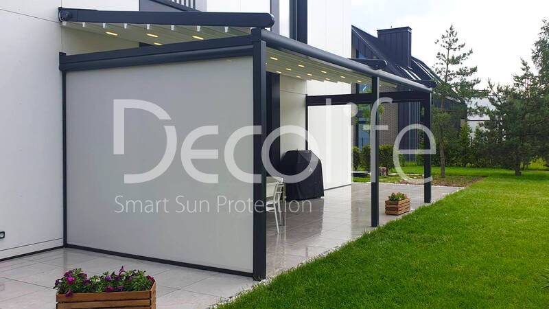 Pergola Decolife Basic&Pro New + Vertical system Zip 100 - 