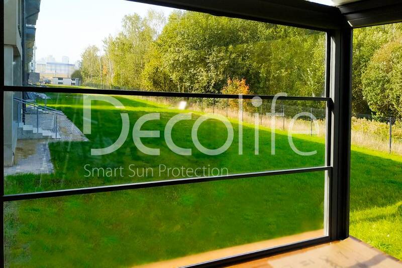 Pergola Decolife Basic&Pro New + Guillotine glazing W500 - 