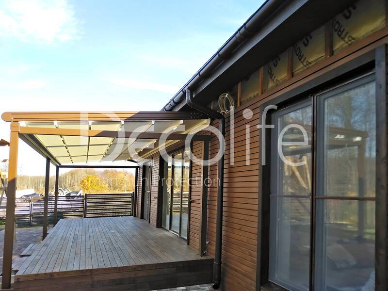 Pergola Decolife Project Light + Vertical system Zip 130 - 