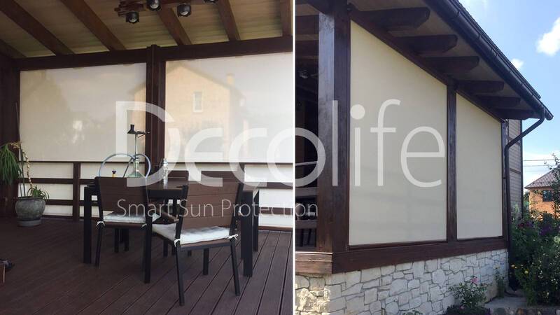 Vertical system Zip 130 for furnishing country terraces - 