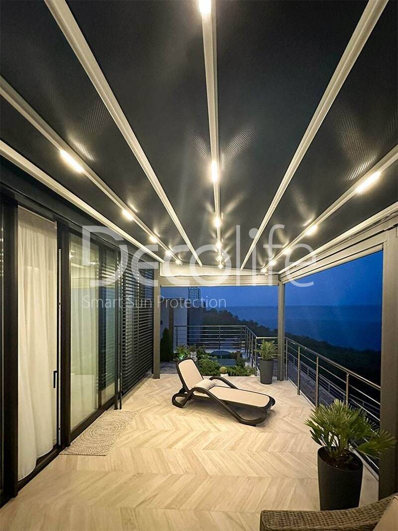 Tent pergola Decolife Project Light + vertical system Zip 100 - 