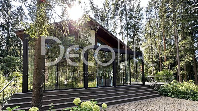 Pergola Decolife Bioclimatic B500-25P + Sliding glazing S500, implemented by  partner ''Lux Terras'' - 