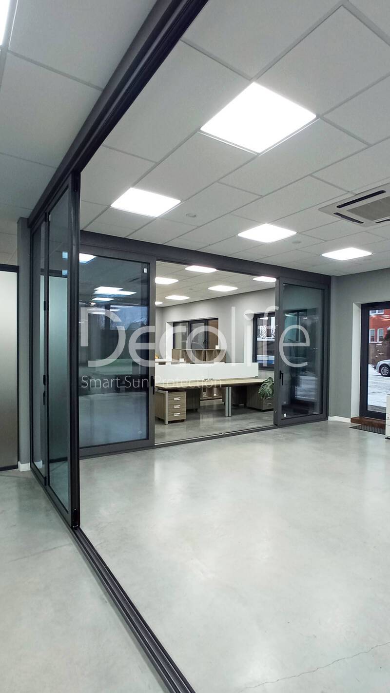Panoramic sliding doors (portal) Decolife HS162 with thermal break, warm series - 