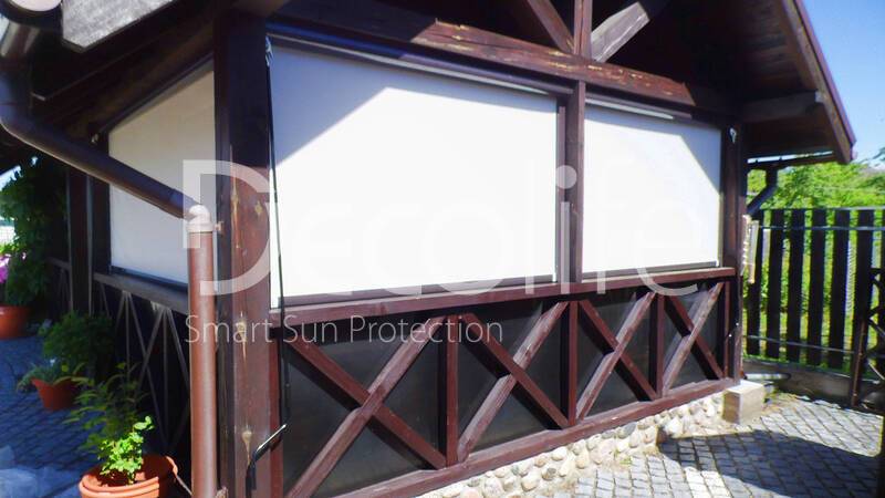 Vertical system Zip 100 for a summer gazebo - 