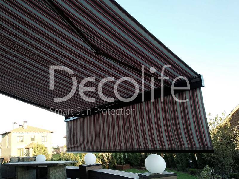 Cassette awning Decolife G700 with vario shuttlecock - 