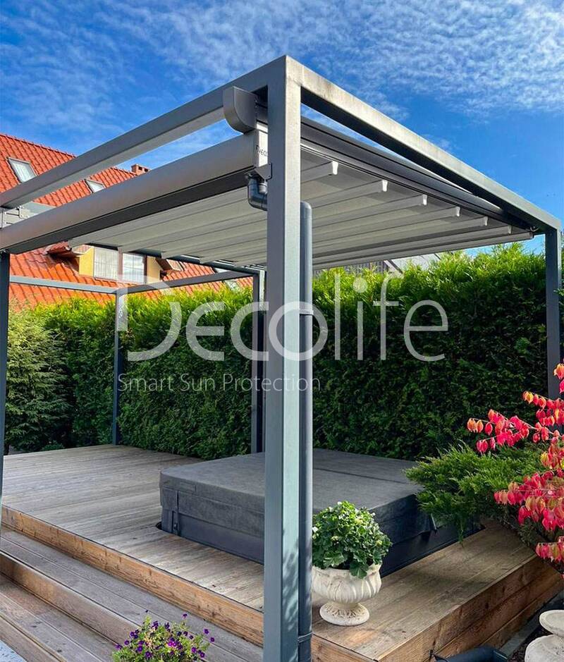 Sliding awning Decolife Vario Project Light, implemented by partner LLC ''European Sun Protection Systems'' - 