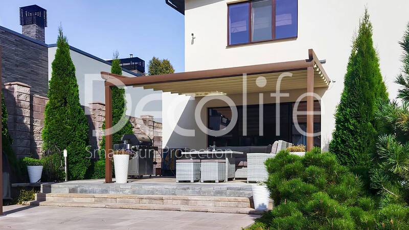 Decolife B600 PIR Pergola + Wall Project Awning Pergola - 