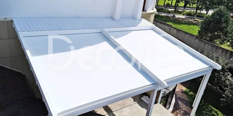 Pergola Decolife Project Light + Vertical system Zip 130 - 