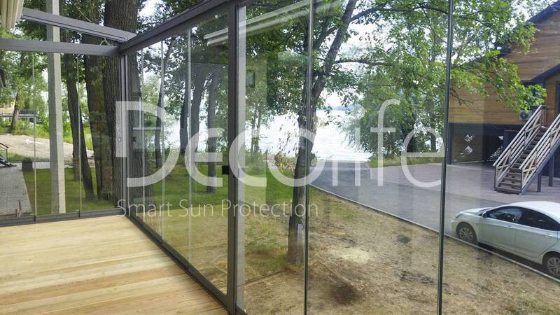 Decolife Solo Project Awning Pergola + S150 Frameless Glazing - 