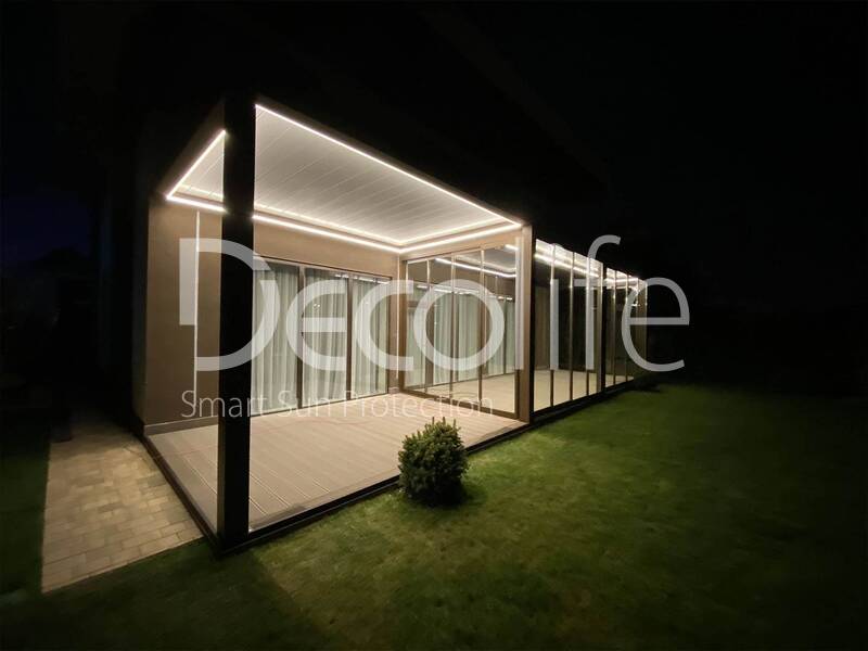 Pergolas Decolife Bioclimatic B500-25P + B600 PIR- implemented by partner ''Lux Terras'' - 