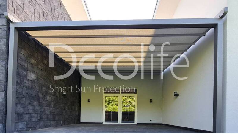 Awning pergola Decolife Project Light, implemented by our partner LLC ''European Sun Protection Systems'' - 