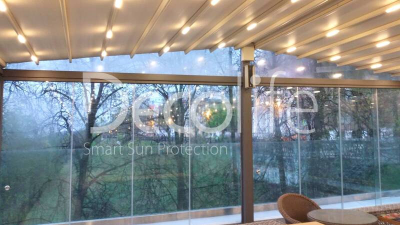 Pergola Decolife Project Light Twin+ Frameless glazing S100 - 