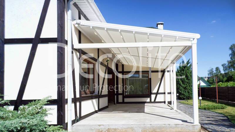 Wall pergola for terrace Decolife Basic&Pro New - 