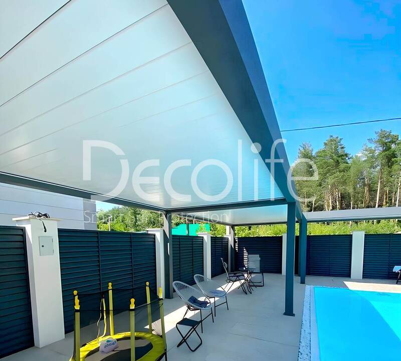 Pergola Bioclimatic B500-20P + Vertical system Zip 130, - object was implemented by partner ''Territoriya komforta'' - 
