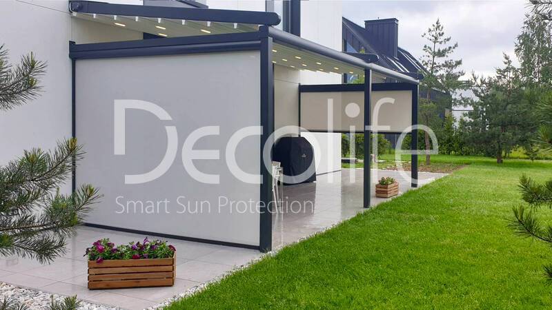 Pergola Decolife Basic&Pro New + Vertical system Zip 100 - 