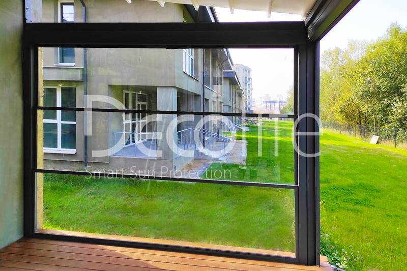 Pergola Decolife Basic&Pro New + Guillotine glazing W500 - 