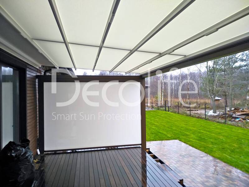 Pergola Decolife Project Light + Vertical system Zip 130 - 