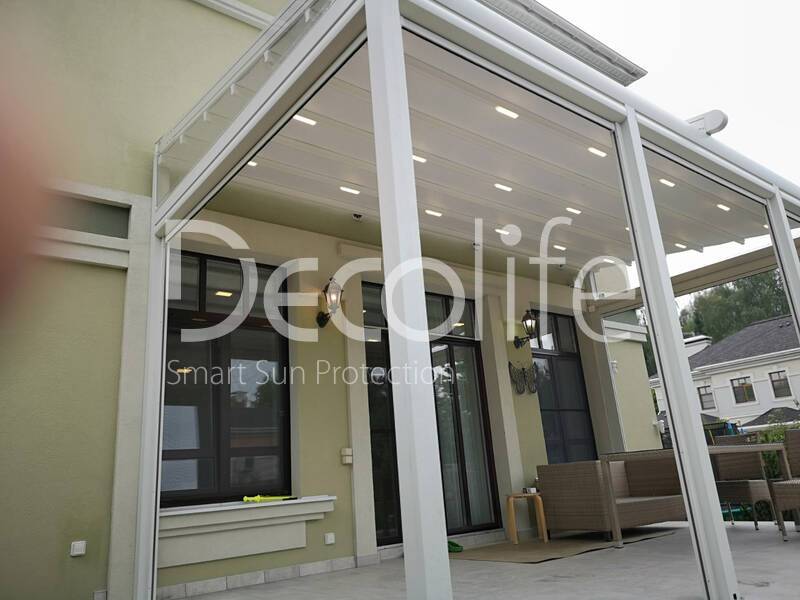 Pergola Decolife Project Light + Vertical system Zip 100 - 