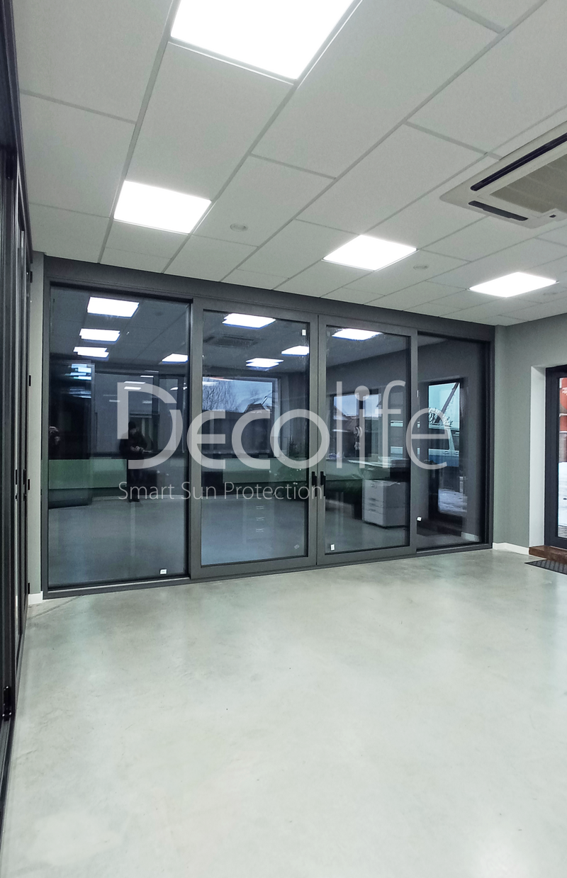 Panoramic sliding doors (portal) Decolife HS162 with thermal break, warm series - 