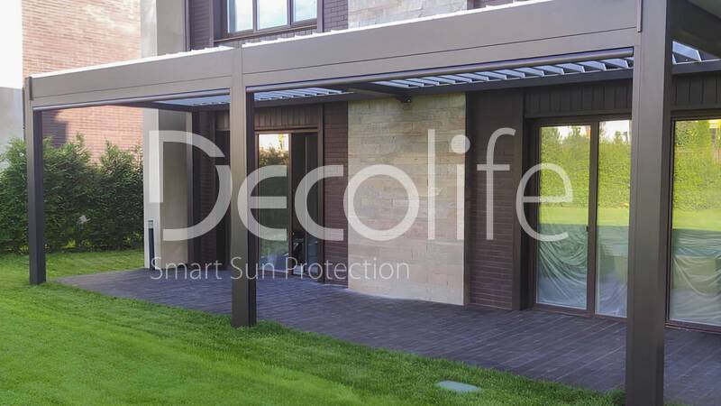 Bioclimatic Decolife B500 Pergola + Zip 130 Vertical System - 
