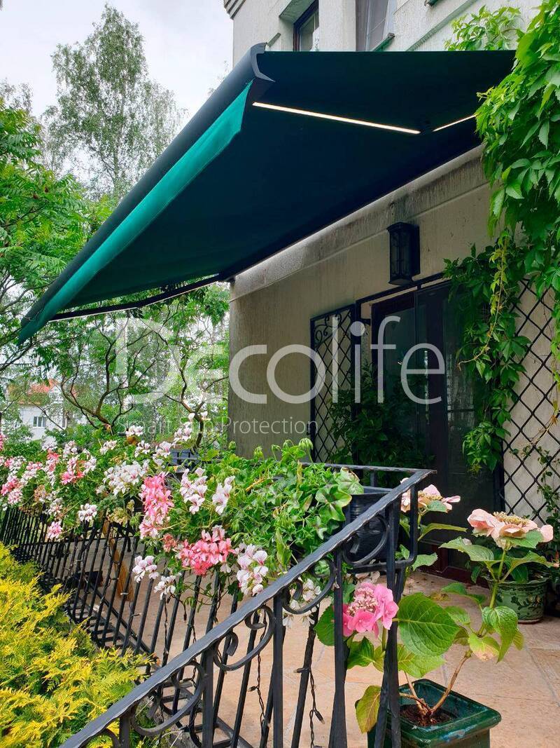 Cassette awning Decolife G500 with backlight in elbows - 