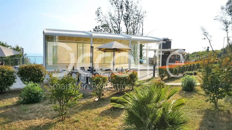 Pergola Decolife Arka Twin + Frameless glazing S100 - 