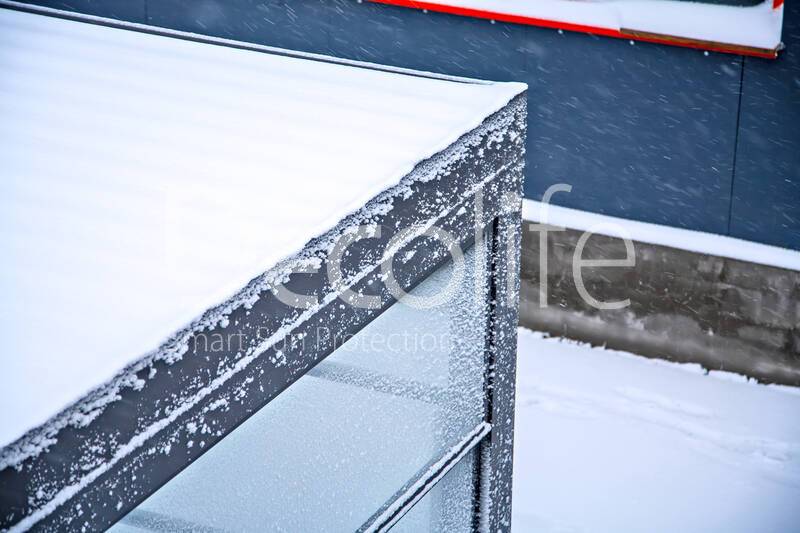 Pergola Decolife Bioclimatic В500-25П + Guillotine glazing W500 - 