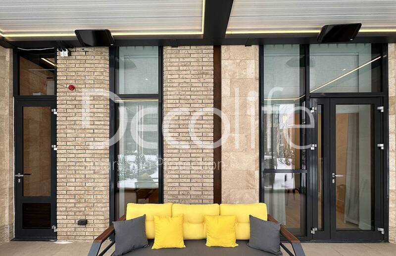 Pergola Decolife B600 PIR + Sliding glazing S500 and window/door system FW75, implemented by partner ''Lux Terras'' - 