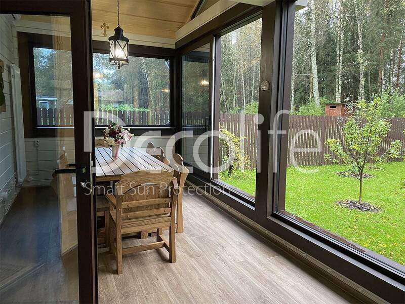 Panoramic sliding doors Decolife HS162 with thermal break (warm series), implemented by partner ''Lux Terras'' - 