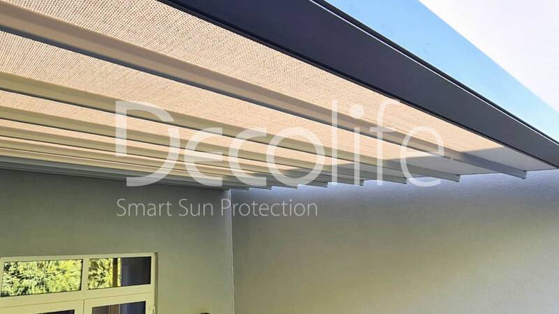 Awning pergola Decolife Project Light, implemented by our partner LLC ''European Sun Protection Systems'' - 