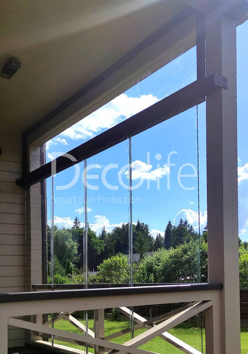 Sliding frameless glazing Decolife S100 - 