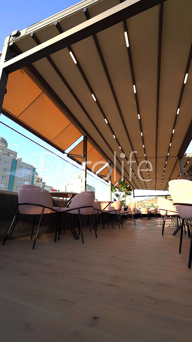 Tent pergola Decolife Basic&Pro New + awnings G400, implemented by partner ''TENT VERTEX'' - 
