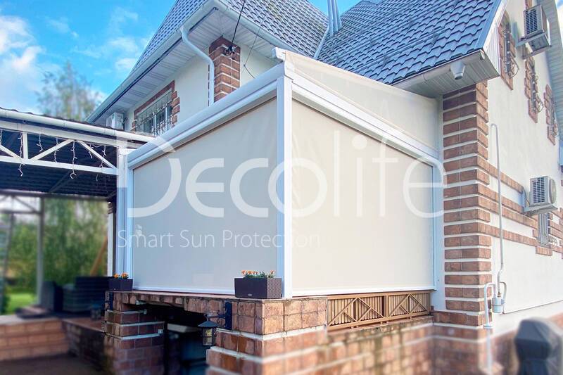 Pergola Decolife Project Light + Vertical system Zip 130 - 